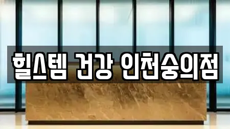 힐스템 건강 인천숭의점