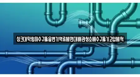 싱크대막힘하수구뚫음변기역류세면대배관청소배수구뚫기고압세척