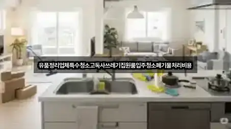 특수청소 바로 연락하기 4곳