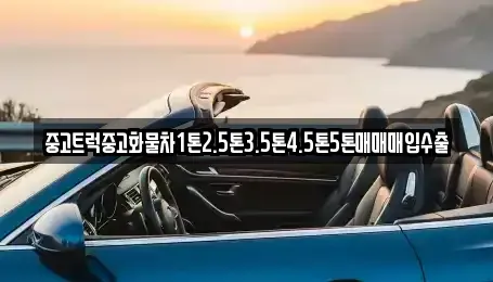 강원특별자치도 삼척시 오사동 중고차매매 전문 중고트럭중고화물차1톤2.5톤3.5톤4.5톤5톤매매매입수출