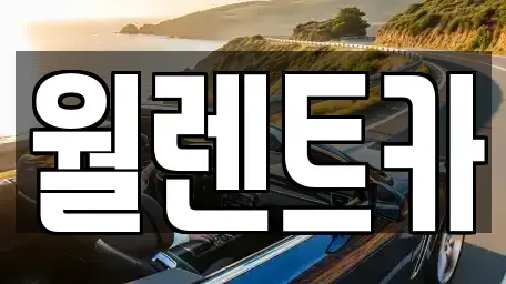 경기 화성시 목동 렌트카 전문 월렌트카