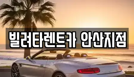 경기도 안산시 단원구 초지동 렌트카 전문 빌려타렌트카 안산지점