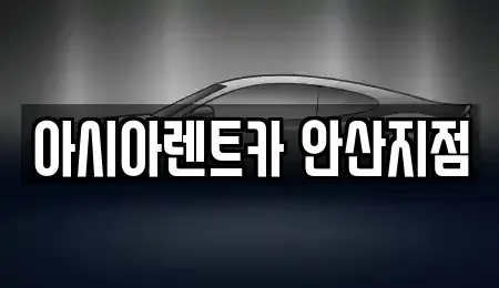 경기도 안산시 단원구 초지동 렌트카 전문 아시아렌트카 안산지점