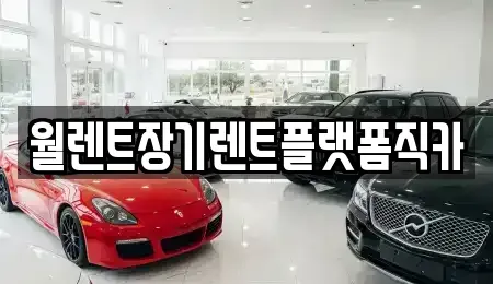 경기도 안산시 단원구 초지동 장기렌트카 전문 월렌트장기렌트플랫폼직카