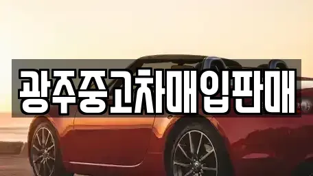 광주 남구 주월동 중고차 전문 광주중고차매입판매