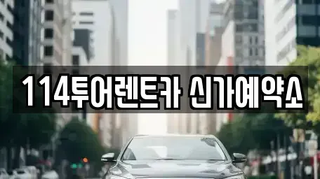 광주 서구 덕흥동 렌트카 전문 114투어렌트카 신가예약소