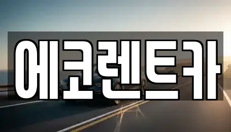 광주광역시 광산구 진곡동 렌트카 전문 에코렌트카