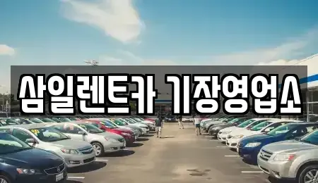 부산 단기렌트카 전문 삼일렌트카 기장영업소