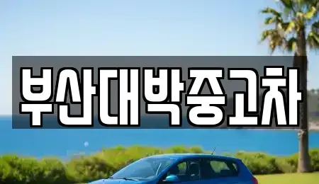 부산 중고차 전문 부산대박중고차