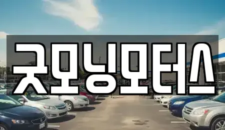 서울 양천구 신정동 중고차 전문 굿모닝모터스