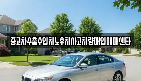 전북 김제시 서정동 중고차매입 전문 중고차수출수입차노후차사고차량매입매매센타