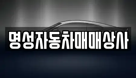 충청북도 중고차매매 전문 명성자동차매매상사