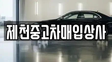 충청북도 중고차매입 전문 제천중고차매입상사