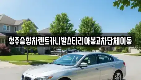 충청북도 청주시 상당구 남문로2가 렌트카 전문 청주승합차렌트카니발스타리아봉고차단체이동